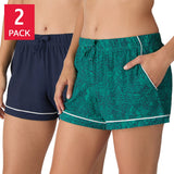 Room Service Women's Lounge Shorts, 2-pack