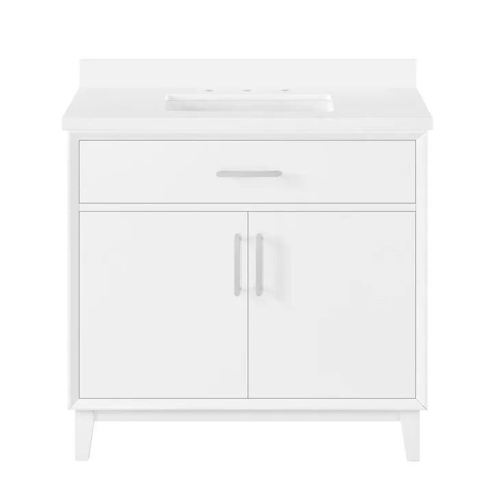 OVE Decors Jonah 36 in. Vanity with White Quartz Top