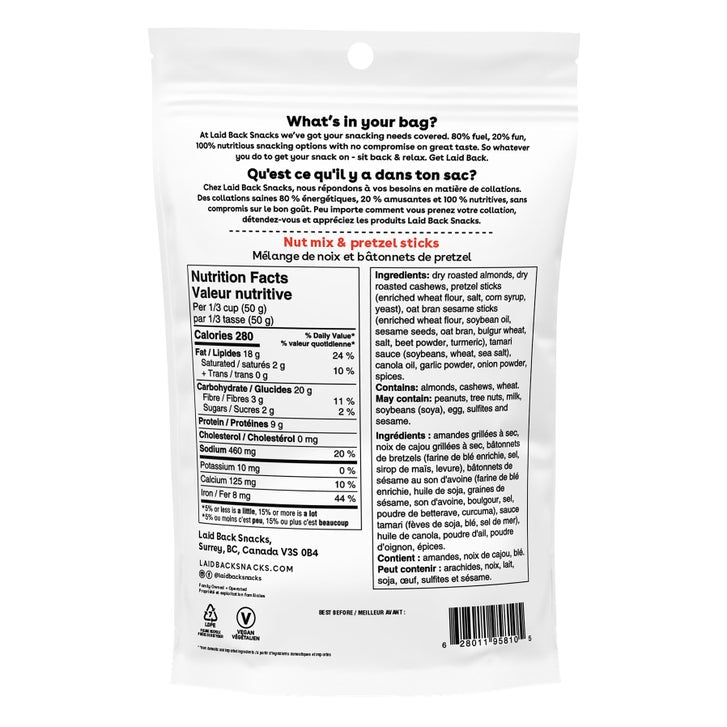 Laid Back Snacks, Snack Mix, 10 × 130 g