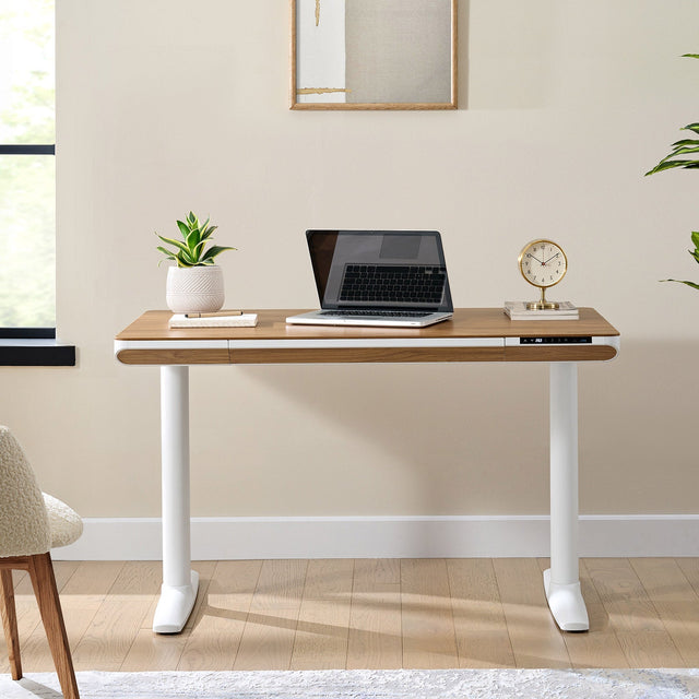 Nico Case 117 cm (46.1 in.) Height Adjustable Lift Desk, White Frame Z5