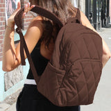 mytagalongs - Lightweight Quilted Puffer Backpack with Trolley Pass