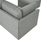 Thomasville Fallon 6-piece Modular Fabric Sectional with Ottoman