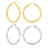 High Polish Hoop Earrings
