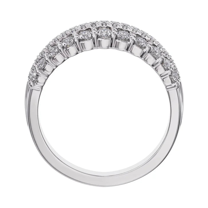 Round Brilliant Diamond Two Row Band (0.50 ctw)