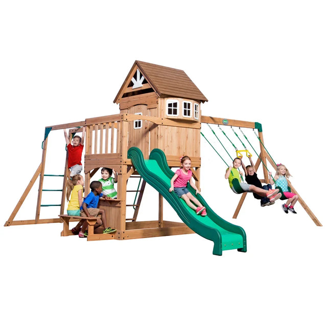 Backyard Discovery Montpelier All Cedar Swing Set N2