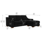 Thomasville Dillard 2-piece Fabric Sofa with Reversible Chaise