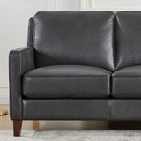 Prospera Home West Park Top-grain Leather Sofa and 2 Chairs
