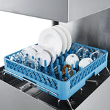 Forno 28.14 in. Stainless Steel Hood Type Commercial Dishwasher with Washing Capacity of 60 Racks Per Hour