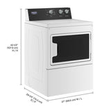 Maytag 7.4 cu ft. White Electric Commercial-Grade Residential Dryer with IntelliDry Sensor