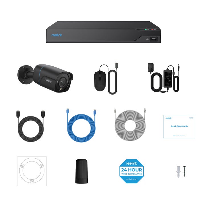 Reolink Advantage Series 4K 16-Channel 4TB NVR Security System with 8 Bullet PoE Cameras