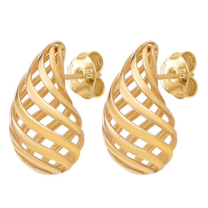 Teardrop Earrings in Yellow Gold