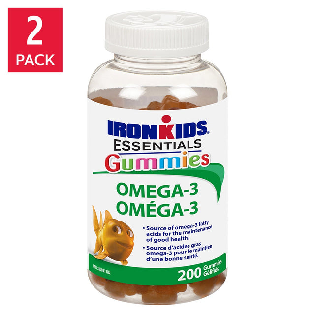 IronKids Essential Omega-3 Gummies, 2 x 200 gummies F5