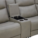 Gilman Creek 6-piece Top-grain Leather Power Sectional