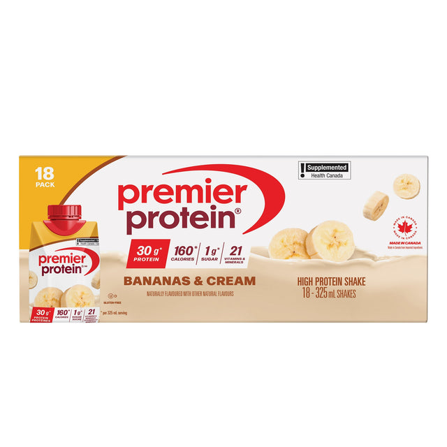 Premier Protein High-protein Banana Shake, 18 x 325 mL E6