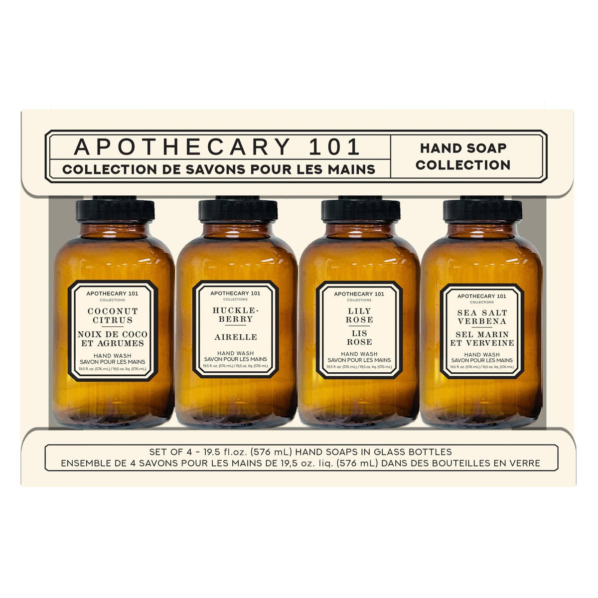 Apothecary 101 Hand Soap Collection 4 x 576 mL