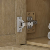 OVE Decors Lara Linen Cabinet in Antique Oak Finish