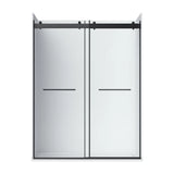 Appollo Geneva 60 in. Alcove Shower Kit in Matte Black