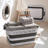 Pop and Load Collapsible Laundry Basket, 2-pack