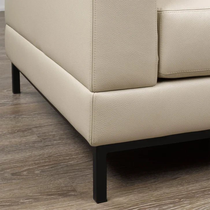 Galleria 2-piece Top Grain Leather Right-hand Facing Extended Sectional