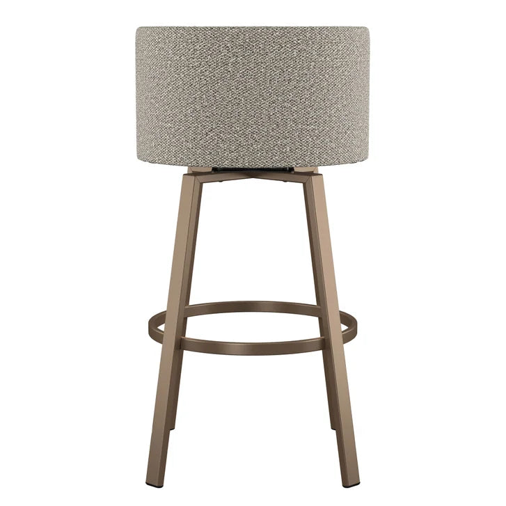 Amisco Cristina Swivel Counter Stool, Bronze Metal Frame