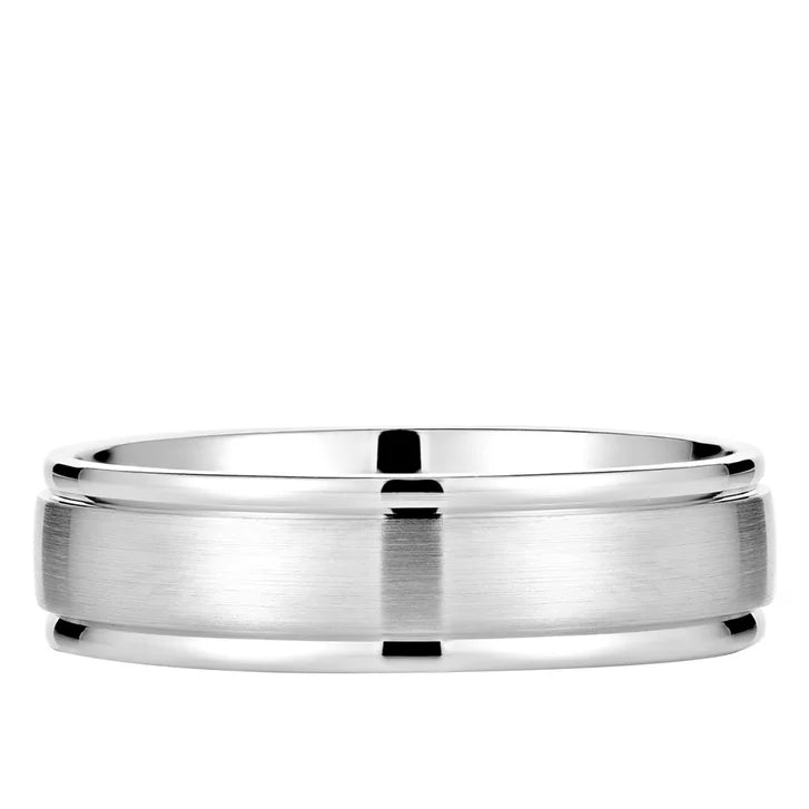 Classic White Gold Unisex Band