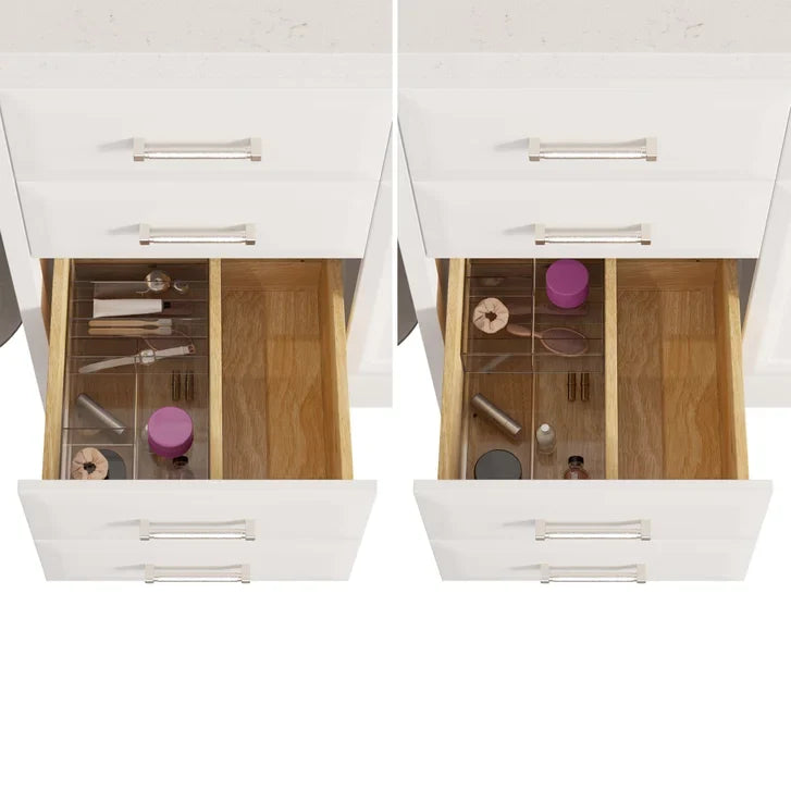 Studio Bathe Calais III Vanity in White Finish with Engineered Stone Countertop