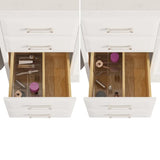 Studio Bathe Calais III Vanity in White Finish with Engineered Stone Countertop