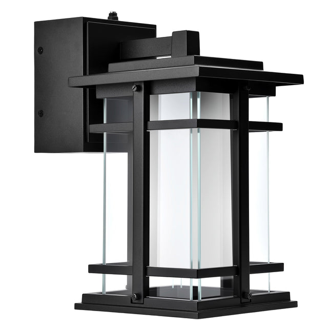 Lutec Craftsman Style Outdoor LED Wall Lantern with GFCI Outlet M2