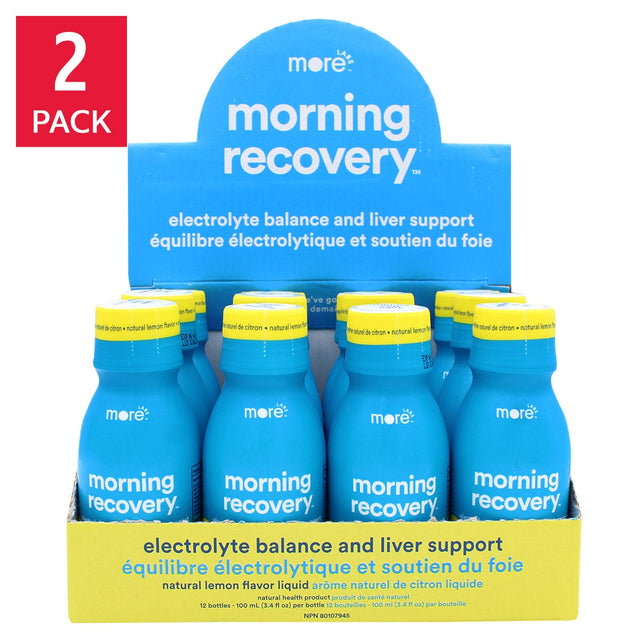 more LABS Morning Recovery, Electrolyte and Liver Support 2 packs of 12 × 100 mL L4