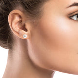 7.5 – 8 mm Cultured Akoya Pearl Earrings