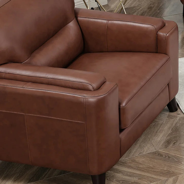 Prospera Home Sorena Top-grain Leather Sofa and Chair