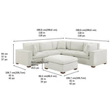 Thomasville Lowell 6-piece Fabric Modular Sectional