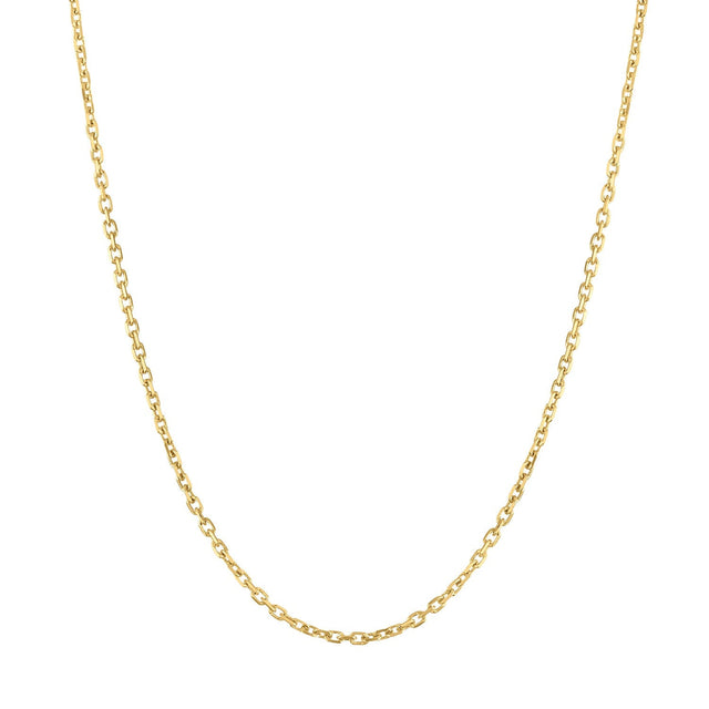 Diamond Cut Forzatina Necklace in Yellow Gold T8