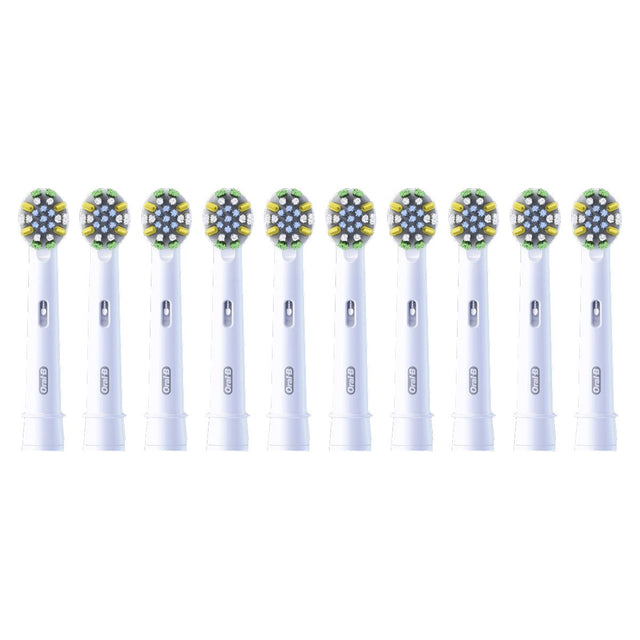 Oral B FlossAction Electric Toothbrush Replacement Brush Head Refills, 10-pack Y4