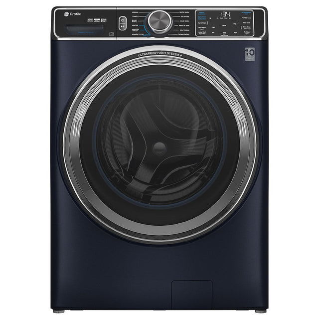 GE Profile 6.1 cu ft. Blue Front Load Washer with Smart Dispense Technology I0