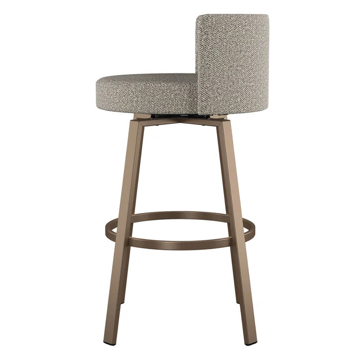 Amisco Cristina Swivel Counter Stool, Bronze Metal Frame