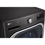 LG 6.0 cu ft. Black Steel Front Load Washer with Smart Wi-Fi and TurboWash