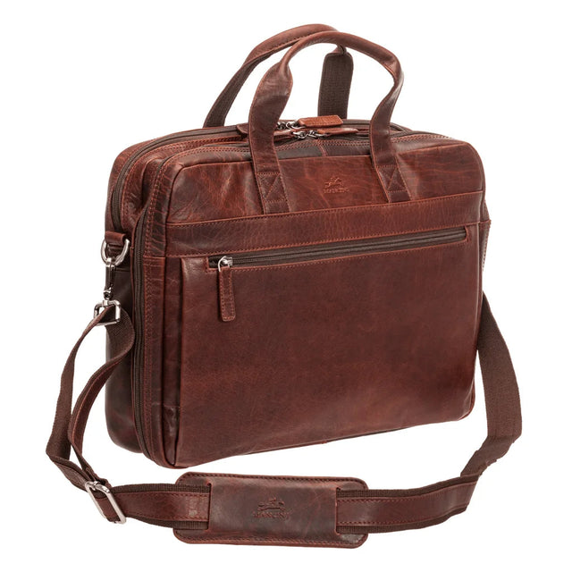 Mancini Leather 15.6 in. Laptop Briefcase K1