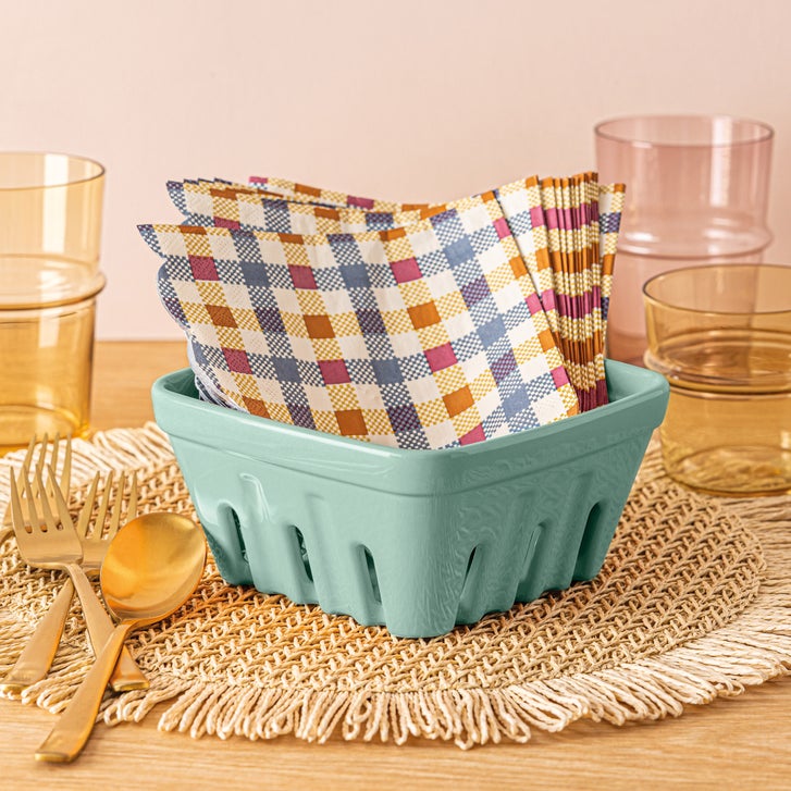over&back Stoneware Basket Set, 3-pieces