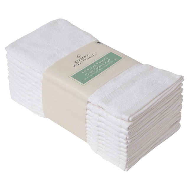 Grandeur Hospitality Hand Towels, 12-pack Z3