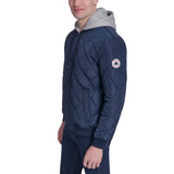 Converse Men's Hooded Quilted Bomber Jacket