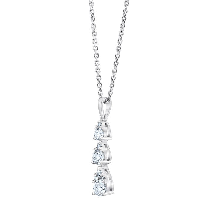 Round Brilliant Diamond Pear Drop Pendant (0.40 ctw)