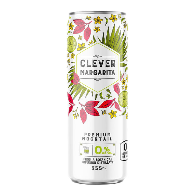 Clever Mocktails Sugar Free Margarita, 355 mL 24-pack C0