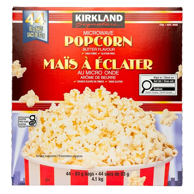 Kirkland Signature Microwave Butter Popcorn, 44-count H6