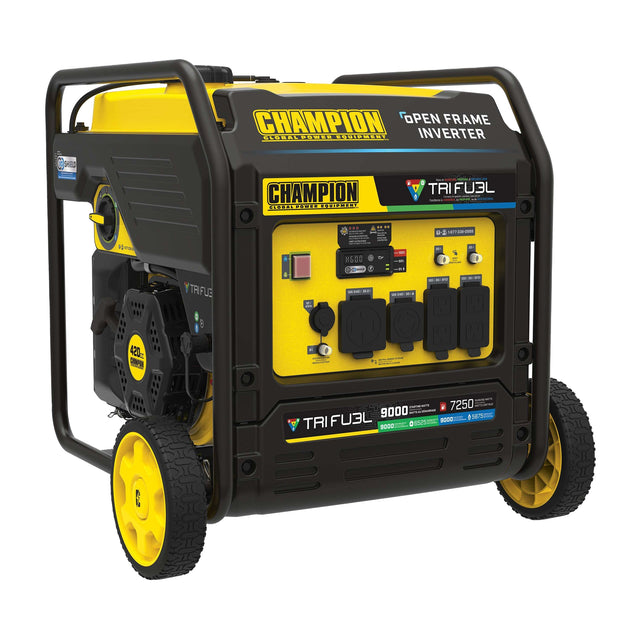 Champion 7250W Running / 9000W Peak Tri-Fuel Inverter Generator K6