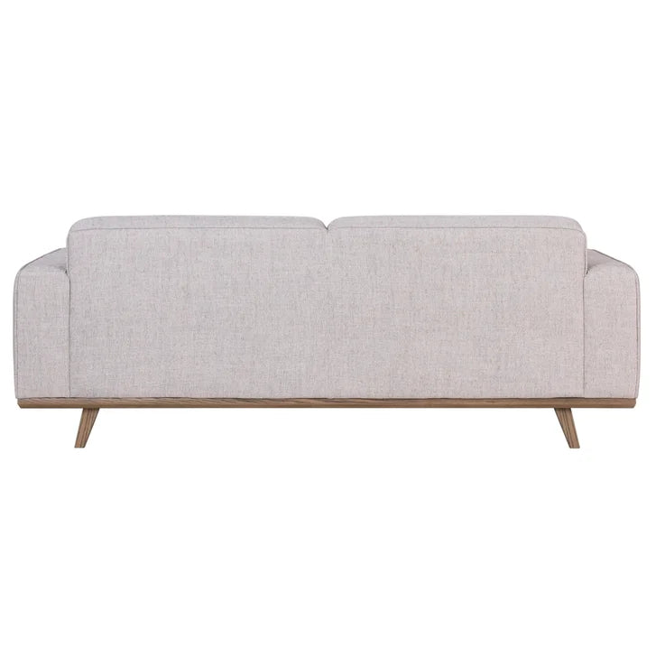 Fabric Sofa with Solid Oak Base