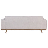 Fabric Sofa with Solid Oak Base