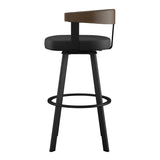 Amisco Lars Swivel Counter Stool