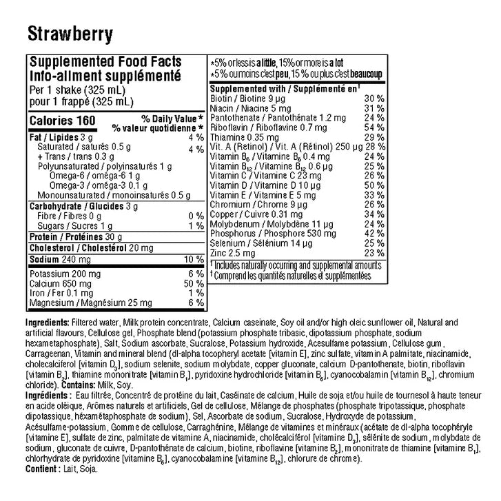 Premier Protein High-protein Strawberry Shake, 18 x 325 mL