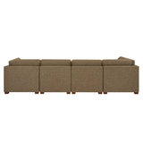 Thomasville Tisdale 6-piece Fabric Sectional with Storage Ottoman